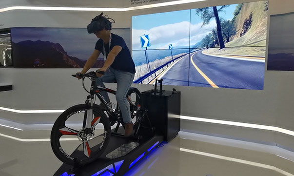 自行车VR体验让骑行更有趣