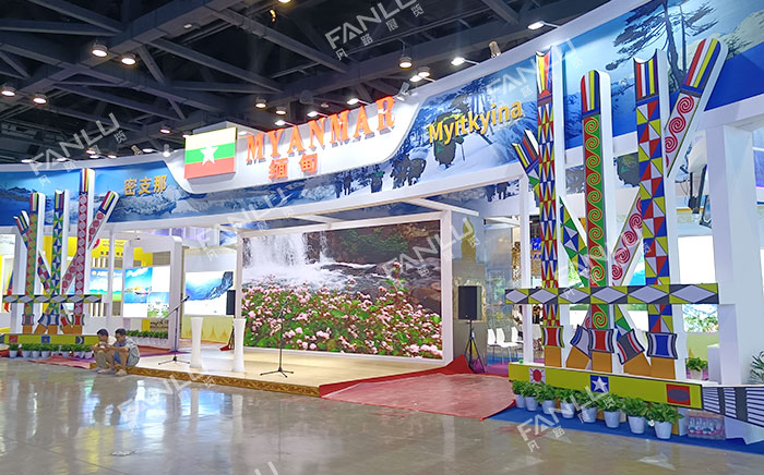 东博会-缅甸国家馆特装展台搭建